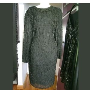 Black Tracy Lynn Cocktail Party Prom Pageant Wedding Latin Dress sz 14